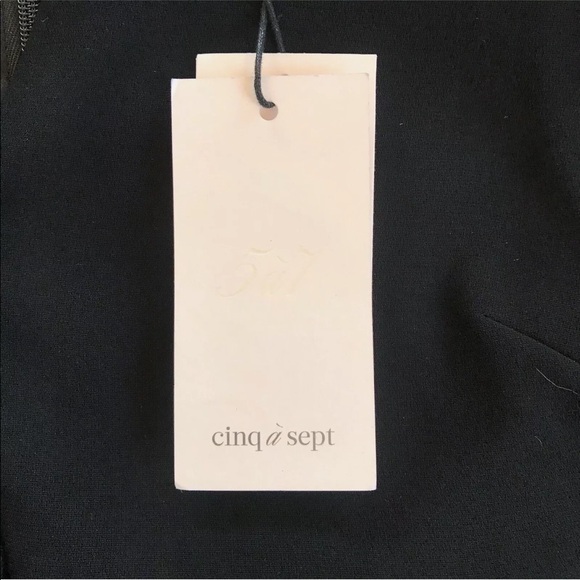 Cinq a Sept Mariah Black Ruffle Blouse Bell Sleeve - Picture 6 of 10